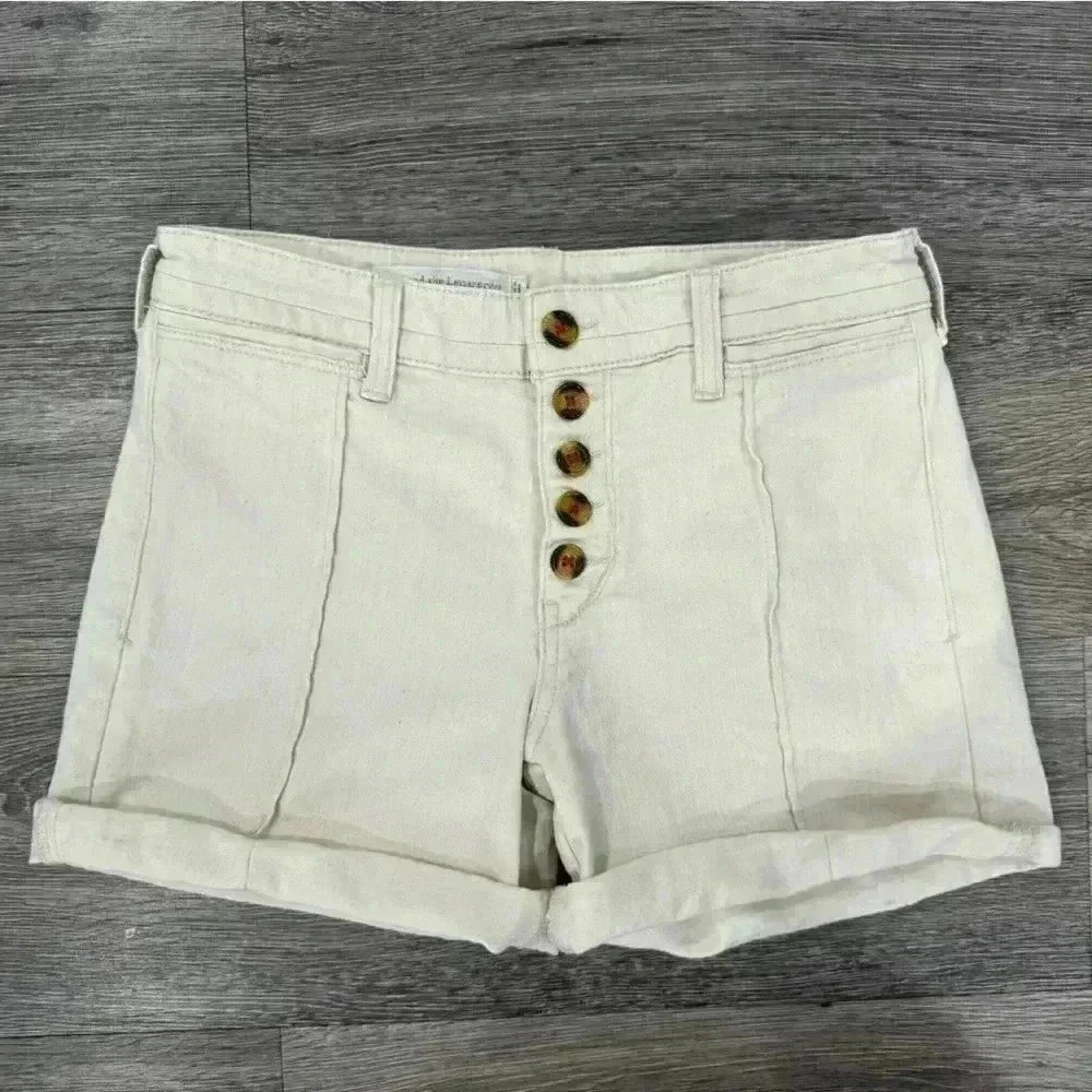 Pilcro and the Letterpress Button Size 26 Slim Boyfriend Jean Shorts